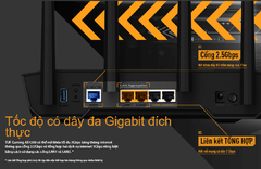 Router Wifi 6 Asus TUF Gaming AX4200 – Chuẩn AX, Gaming Mượt, Phủ Sóng Mạnh