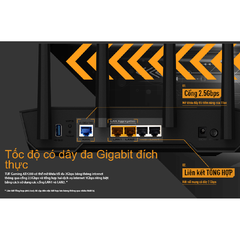 [AX4200] Thiết Bị Phát Wifi 6 Asus TUF AX4200 Chuẩn Băng Thông AX4200