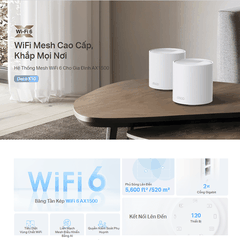 [AX1500] Thiết Bị Phát Wifi 6 Mesh TP-Link Deco X10 Băng Thông AX1500