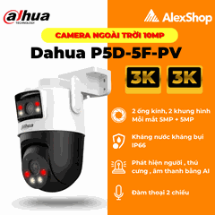 [10M] Camera 2 Mắt Dahua P5D-5F-PV 10M Ngoài Trời 2 Mắt
