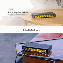 Bộ Chia Mạng Imou SG108C 8 Cổng Gigabit 1000M