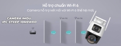 [10M] Camera Wifi IMOU S7XEP Phân Giải 10MP Cruiser Dual 2 Ngoài Trời 2 Mắt, Trang Bị AI Thông Minh, Đèn Chớp Xanh Đỏ_S7XEP-10M0WED