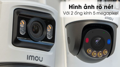 [10M] Camera Wifi IMOU S7XEP Phân Giải 10MP Cruiser Dual 2 Ngoài Trời 2 Mắt, Trang Bị AI Thông Minh, Đèn Chớp Xanh Đỏ_S7XEP-10M0WED