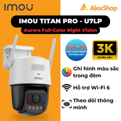 [6M] Camera Wifi Imou Titan Pro 6M, Màu Đêm Aurora, Ngoài Trời Hỗ Trợ POE, Xoay Đàm Thoại 2 Chiều, Màu Đê_U7LP-6V0NE