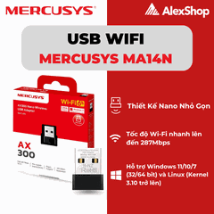 [AX300] USB Wifi Mercusys MA14N, Thu Sóng Wifi Dùng Cho Máy Tính