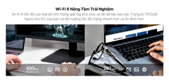 [AX900] Thiết Bị Thu WiFi 6 TP-Link Archer TX10UB Nano, USB Wifi Bluetooth Có Trang Bị Bluetooh 5.3, Wifi Băng Tần Kép AX900