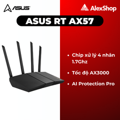 [AX3000] Thiết Bị Phát Wifi 6 Asus AX57 Chuẩn Băng Thông AX3000