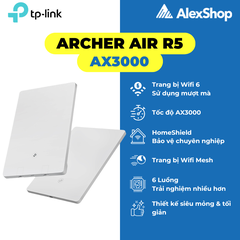[AX3000] Thiết Bị Phát Wifi Mesh 6 TP-Link Archer Air R5 Siêu Mỏng Ốp Tường, Băng Thông AX3000