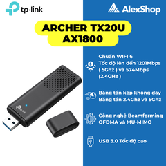 [AX1800] Thiết Bị Thu WiFi 6 TP-Link TX20U USB Wifi 6