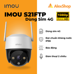 [2M] Camera 4G Imou S21FTP 2M Dùng Sim Ngoài Trời Xoay 360 Độ, Đàm Thoại 2 Chiều, Màu Ban Đêm