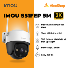 [5M] Camera Wifi Imou S51FEP 5M Ngoài Trời Xoay, Đàm Thoại 2 Chiều