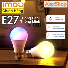 Bóng Đèn Thông Minh Imou CL1B-5-E27, 16 Triệu Màu, Dùng Wifi Điều Khiển Từ Xa Bằng App
