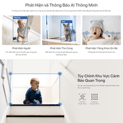 [4M] Camera Wifi Tapo C222 4M Trong Nhà, Xoay 360 Độ, AI Thông Minh, TP-Link CÓ Cổng Lan