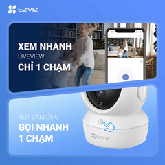 [3M] Camera Wifi Ezviz C6N Pro 3M Trong Nhà Xoay 360 Độ, Màu Ban Đêm, Trang Bị Nút Gọi