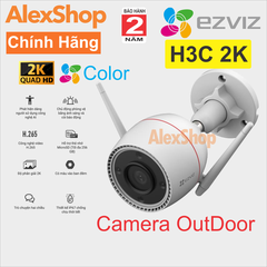 [3M] Camera Wifi EZVIZ H3C 3MP Color Ngoài Trời Cố Định, Có Màu Ban Đêm