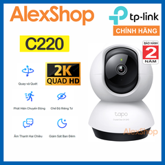 [4M] Camera Wifi Tapo C220 4M TP-Link  Trong Nhà Xoay 360 Độ, Đàm Thoại 2 Chiều