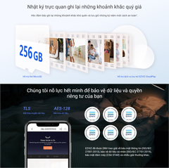 [4M] Camera Wifi Ezviz H6C 4M Trong Nhà Xoay 360 Độ, Đàm Thoại 2 Chiều