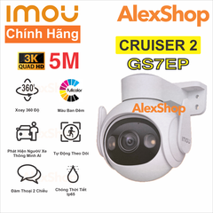 [5M] Camera Wifi Imou GS7EP- 5MP Cruiser 2 Ngoài Trời Xoay 360 Độ, AI Thông Minh