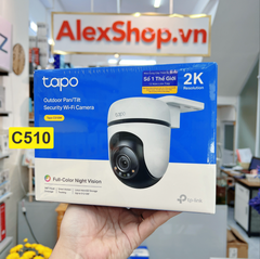 Camera WiFi TPLink Tapo C510 Phân Giải 2K 3MP, Xoay 360 - Chính Hãng