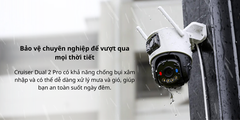[6M] Camera Wifi IMOU S7XEP Phân Giải 6MP Cruiser Dual 2 Ngoài Trời 2 Mắt, Trang Bị AI Thông Minh, Đèn Chớp Xanh Đỏ