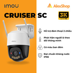 [5M] Camera Wifi Imou Cruiser SC K7FP- 5MP Ngoài Trời Xoay, Trang Bị Đèn Chớp Xanh Đỏ Bảo Vệ Toàn Diện