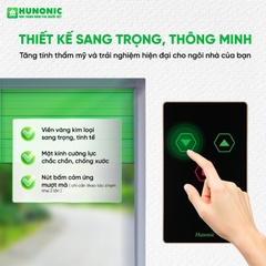 [TRẮNG] Công Tắc Cửa Cuốn Thông Minh Hunonic Datic DATIC-SDOOR-T - 3 Nút Điều Khiển Từ Xa Wifi/Bluetooth, Cảnh Báo Bất Thường,Trắng