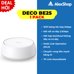 [BE5000] Thiết Bị Phát Wifi 7 Mesh TP-Link Deco BE25, Chuẩn Băng Thông BE5000