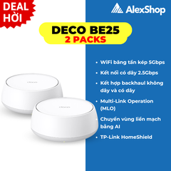 [BE5000] Thiết Bị Phát Wifi 7 Mesh TP-Link Deco BE25, Chuẩn Băng Thông BE5000