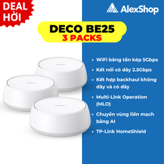 [BE5000] Thiết Bị Phát Wifi 7 Mesh TP-Link Deco BE25, Chuẩn Băng Thông BE5000