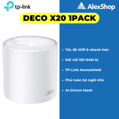 [AX1800] Thiết Bị Phát Wifi 6 Mesh TP-Link Deco X20 Băng Thông AX1800