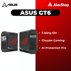 [AX10000 - 2 Packs] Thiết Bị Phát Wifi 6 Mesh Asus GT6 3 Băng Tần, Băng Thông AX10000 GT6 (B-2-PK)
