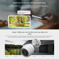 [2M] Camera Wifi Ezviz H3C 2MP Ngoài Trời Cố Định, Góc Rộng