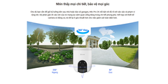 [5M] Camera Wifi Ezviz H8C Pro 5MP Ngoài Trời Xoay, Màu Ban Đêm