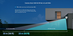 [5M] Camera Wifi Ezviz H8C Pro 5MP Ngoài Trời Xoay, Màu Ban Đêm