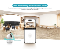 [5MP] Camera Dahua H5B , Có Nút Gọi, Xoay 360 Độ, Tích Hợp AI, Hỗ Trợ Wifi 6, Camera Trong Nhà