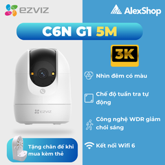 [5M] Camera Ezviz C6N G1 Camera Trong Nhà Thông Minh Xoay 360 Độ