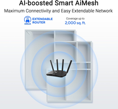 [3600M] BE58U Phát Wifi 7 Asus Thông Minh Chuyên Gaming