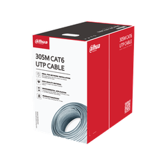 DH-PFM920I-6UN-CN | CHÓNG CHÁY Cuộn 305M Cáp Mạng UTP CAT6 Lõi Đồng Nguyên Chất, 0.51 mm, 0.01 mm