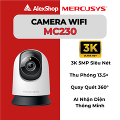 [5M] Camera Mercusys MC230, Camera Trong Nhà Xoay, Đàm Thoại 2 Chiều