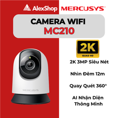 [3M] Camera Mercusys MC210, Camera Trong Nhà Xoay, Đàm Thoại 2 Chiều