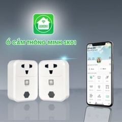 Copy of Ổ Cắm Wifi Thông Minh Hunonic SK01 HNSK01 - 1 Lỗ Cắm 220V, Điều Khiển Bật Tắt Từ Xa, Hẹn Giờ Tự Động