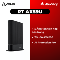 [AX4200] Thiết Bị Phát Wifi 6 Asus AX59U Chuẩn Băng Thông AX420 Gắn Tường