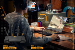 Router Wifi 6 Asus TUF Gaming AX4200 – Chuẩn AX, Gaming Mượt, Phủ Sóng Mạnh