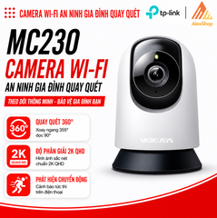 [2M] Camera MC500 Mercusys Ngoài Trời, Xoay 360 Độ, Đàm Thoại 2 Chiều, Màu Ban Đêm