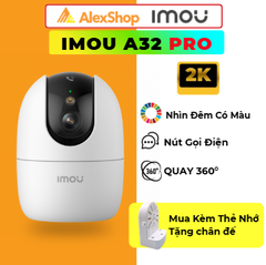 Camera Imou A32 Pro 3MP 2K Xoay 360° – Màu Ban Đêm, AI, Đàm Thoại 2 Chiều