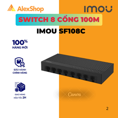 Bộ Chia Mạng Imou SF108C 8 Cổng Gigabit 100M