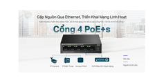 Bộ Chia Mạng POE TP-Link LS105GP 5 Cổng 1000M 4 cổng POE Cổng Suất tổng 65W