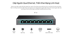 Bộ Chia Mạng POE TP-Link LS108GP 8 Cổng 1000M 8 cổng POE Cổng Suất tổng 62W