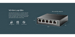 Bộ Chia Mạng POE TP-Link TL-SF1005LP 5 Cổng 100M 4 cổng POE Cổng Suất tổng 41W