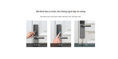 Khóa Cửa Vân Tay Thông Minh EZVIZ DL05 , Bảo mật 2 lớp Chính hãng